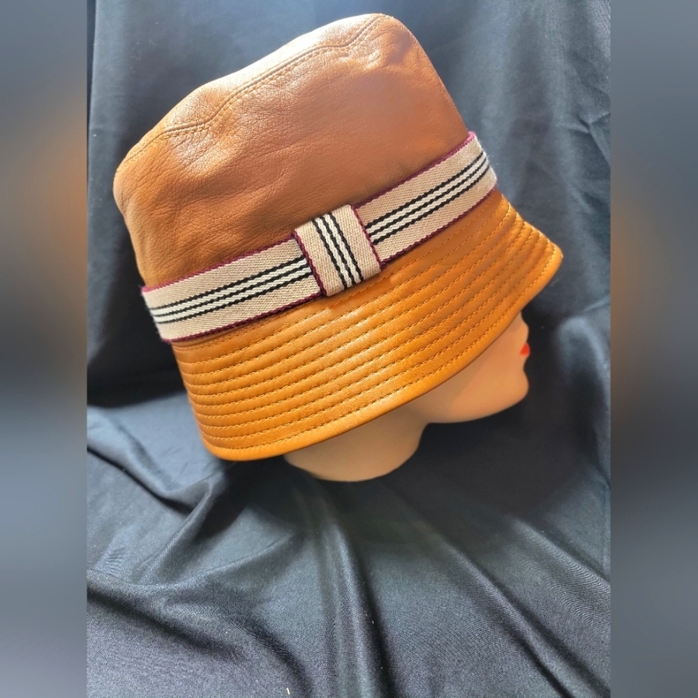 Burberry - Leather Bucket Hat